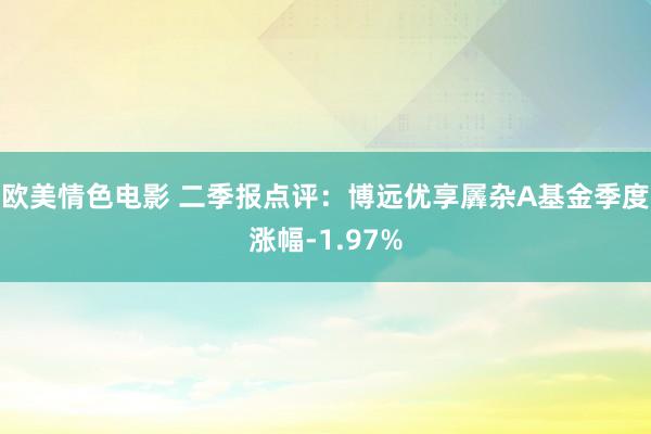 欧美情色电影 二季报点评：博远优享羼杂A基金季度涨幅-1.97%