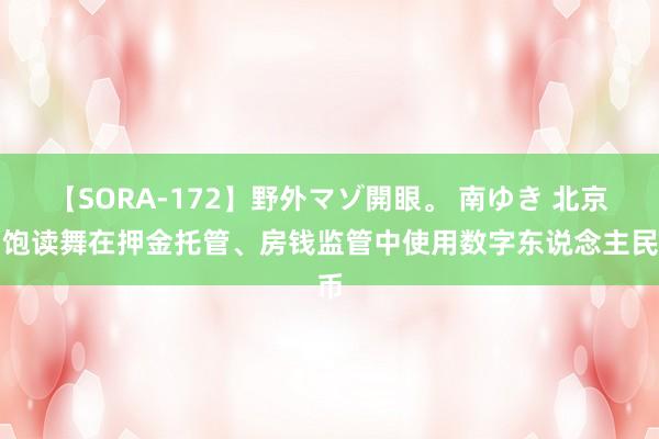 【SORA-172】野外マゾ開眼。 南ゆき 北京：饱读舞在押金托管、房钱监管中使用数字东说念主民币