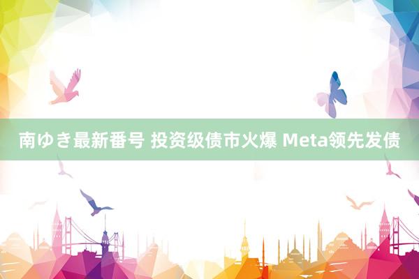 南ゆき最新番号 投资级债市火爆 Meta领先发债