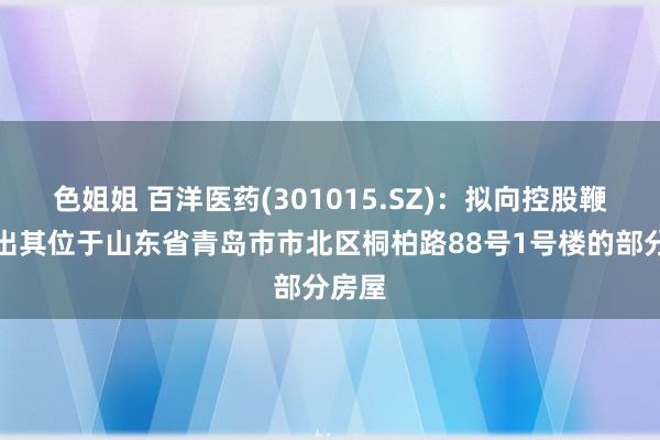 色姐姐 百洋医药(301015.SZ)：拟向控股鞭策租出其位于山东省青岛市市北区桐柏路88号1号楼的部分房屋