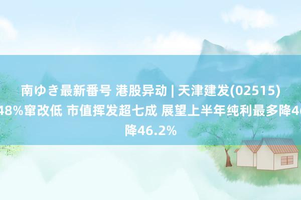 南ゆき最新番号 港股异动 | 天津建发(02515)暴跌48%窜改低 市值挥发超七成 展望上半年纯利最多降46.2%