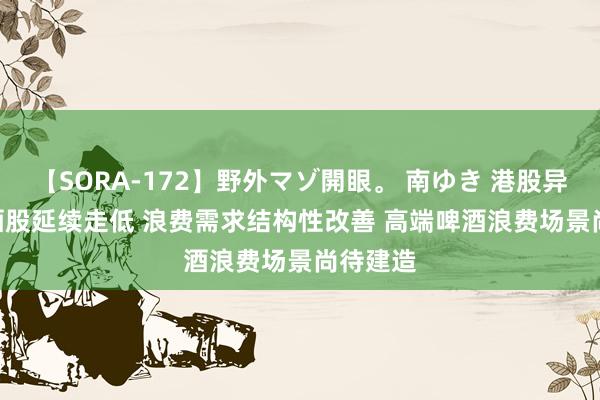 【SORA-172】野外マゾ開眼。 南ゆき 港股异动 | 啤酒股延续走低 浪费需求结构性改善 高端啤酒浪费场景尚待建造