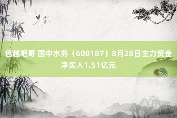 色越吧哥 国中水务（600187）8月28日主力资金净买入1.51亿元